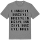 Mid Heather Gray t-shirt med Linneby ordlek t-shirt