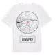 White t-shirt med Linneby t-shirt