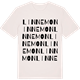 Vintage White t-shirt med Linnemon ordlek t-shirt