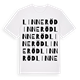 White t-shirt med Linneröd ordlek t-shirt
