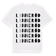 Linneröd ordlek t-shirt