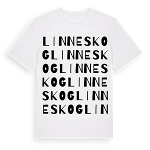 Linneskog ordlek t-shirt – ekologisk bomull t-shirt från Pinshirt