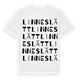 Linneslätt ordlek t-shirt