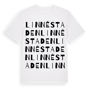 Linnéstaden ordlek t-shirt – ekologisk bomull t-shirt från Pinshirt