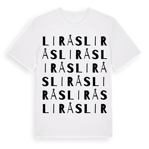 Lirås ordlek t-shirt – ekologisk bomull t-shirt från Pinshirt