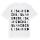 Liskaheden ordlek t-shirt