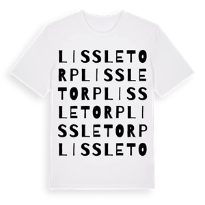 Lissletorp ordlek t-shirt – ekologisk bomull t-shirt från Pinshirt