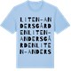Blue Soul t-shirt med Liten- Andersgården ordlek t-shirt