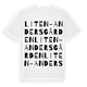 Liten- Andersgården ordlek t-shirt