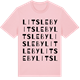 Pink Cotton t-shirt med Litsleby ordlek t-shirt