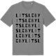 Mid Heather Gray t-shirt med Litsleby ordlek t-shirt