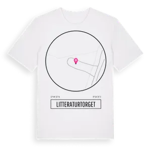 Litteraturtorget t-shirt – ekologisk bomull t-shirt från Pinshirt