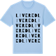 Blue Soul t-shirt med Livered ordlek t-shirt