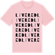 Pink Cotton t-shirt med Livered ordlek t-shirt