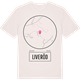 Vintage White t-shirt med Liveröd t-shirt