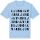 Blue Soul t-shirt med Ljunga kvarn ordlek t-shirt
