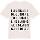 Vintage White t-shirt med Ljungalid ordlek t-shirt