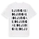 White t-shirt med Ljungalid ordlek t-shirt