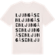 Vintage White t-shirt med Ljungåsen ordlek t-shirt