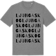 Mid Heather Gray t-shirt med Ljungaskog ordlek t-shirt