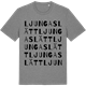 Mid Heather Gray t-shirt med Ljungaslätt ordlek t-shirt