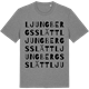 Mid Heather Gray t-shirt med Ljungbergs slätt ordlek t-shirt