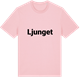 Pink Cotton t-shirt med Ljunget fetstil t-shirt