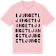 Pink Cotton t-shirt med Ljunget ordlek t-shirt