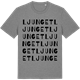 Mid Heather Gray t-shirt med Ljunget ordlek t-shirt