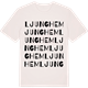 Vintage White t-shirt med Ljunghem ordlek t-shirt