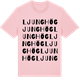 Pink Cotton t-shirt med Ljunghög ordlek t-shirt