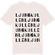 Vintage White t-shirt med Ljungkullen ordlek t-shirt