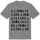 Mid Heather Gray t-shirt med Ljungkullen ordlek t-shirt