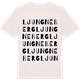 Vintage White t-shirt med Ljungneberg ordlek t-shirt