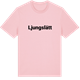 Pink Cotton t-shirt med Ljungslätt fetstil t-shirt
