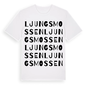 Ljungsmossen ordlek t-shirt – ekologisk bomull t-shirt från Pinshirt