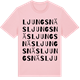 Pink Cotton t-shirt med Ljungsnäs ordlek t-shirt