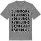 Mid Heather Gray t-shirt med Ljungsryd ordlek t-shirt