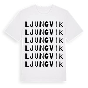 Ljungvik ordlek t-shirt – ekologisk bomull t-shirt från Pinshirt