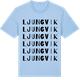 Blue Soul t-shirt med Ljungvik ordlek t-shirt
