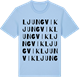 Blue Soul t-shirt med Ljungvik ordlek t-shirt