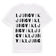 White t-shirt med Ljungvik ordlek t-shirt