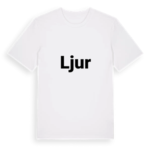 Ljur fetstil t-shirt – ekologisk bomull t-shirt från Pinshirt