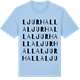 Blue Soul t-shirt med Ljurhalla ordlek t-shirt