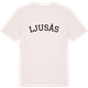 Vintage White t-shirt med Ljusås böjd t-shirt