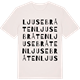 Vintage White t-shirt med Ljusebråten ordlek t-shirt