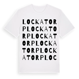 Lockatorp ordlek t-shirt – ekologisk bomull t-shirt från Pinshirt