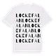 Lockefalan ordlek t-shirt