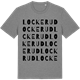 Mid Heather Gray t-shirt med Lockerud ordlek t-shirt