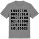 Mid Heather Gray t-shirt med Loddebo ordlek t-shirt